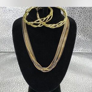 Elegant Gold /  Silver Necklace and Earring collection *^*